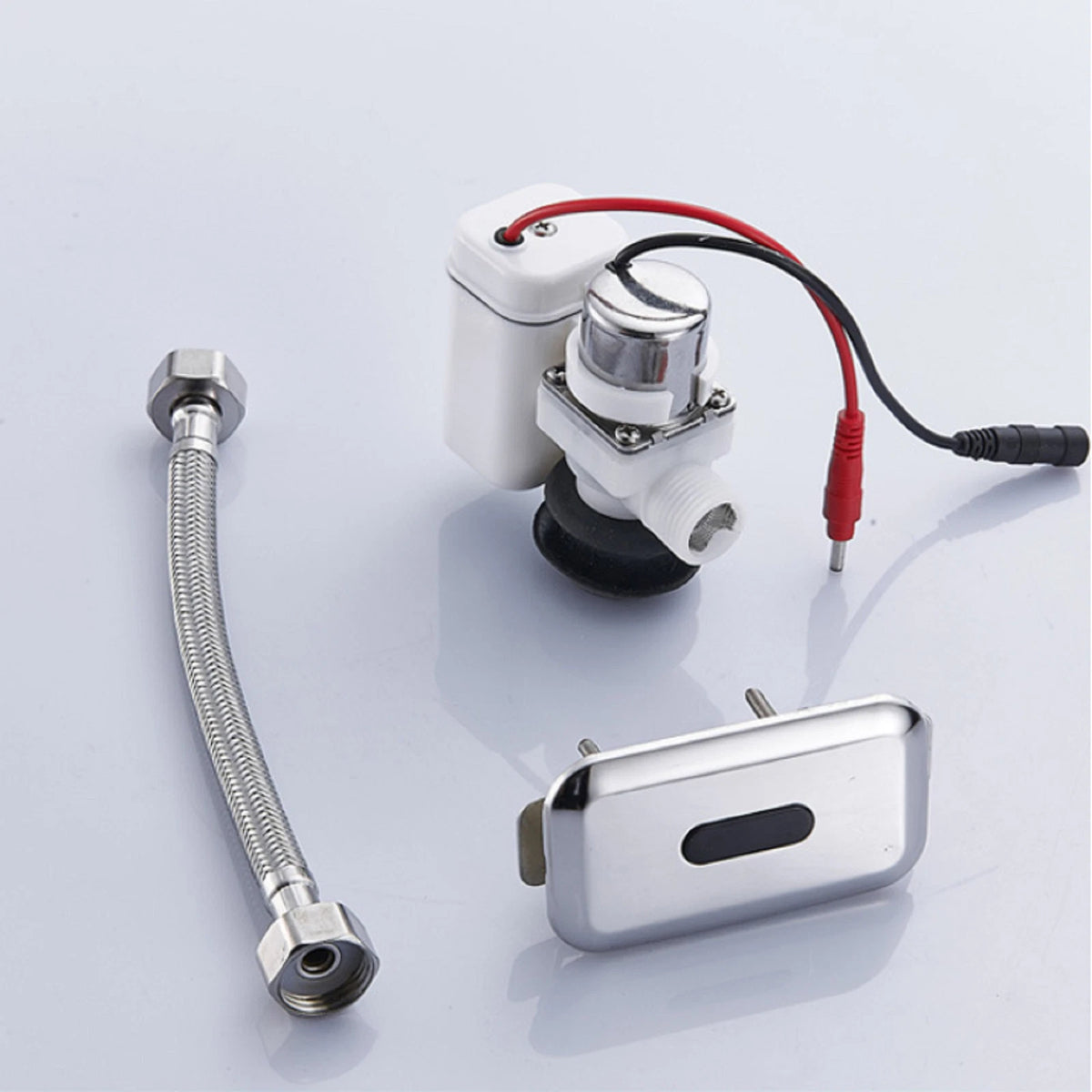 Automatic Ceramic Integrated Standing Urinals Sensor Flusher Flush Valve Kit e