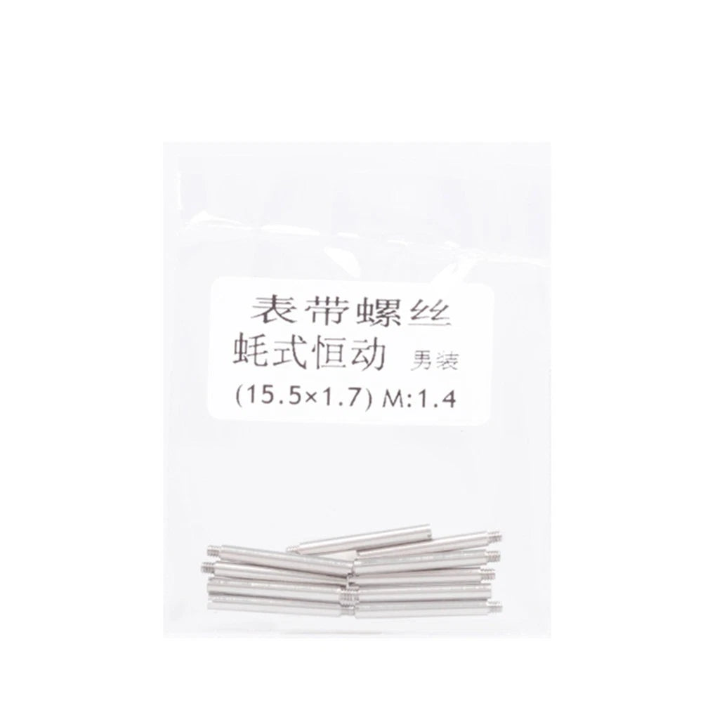 15.5x1.7mm Watch Band Link Pin Bracelet Screw Pins For Oyster Watch Strap yy
