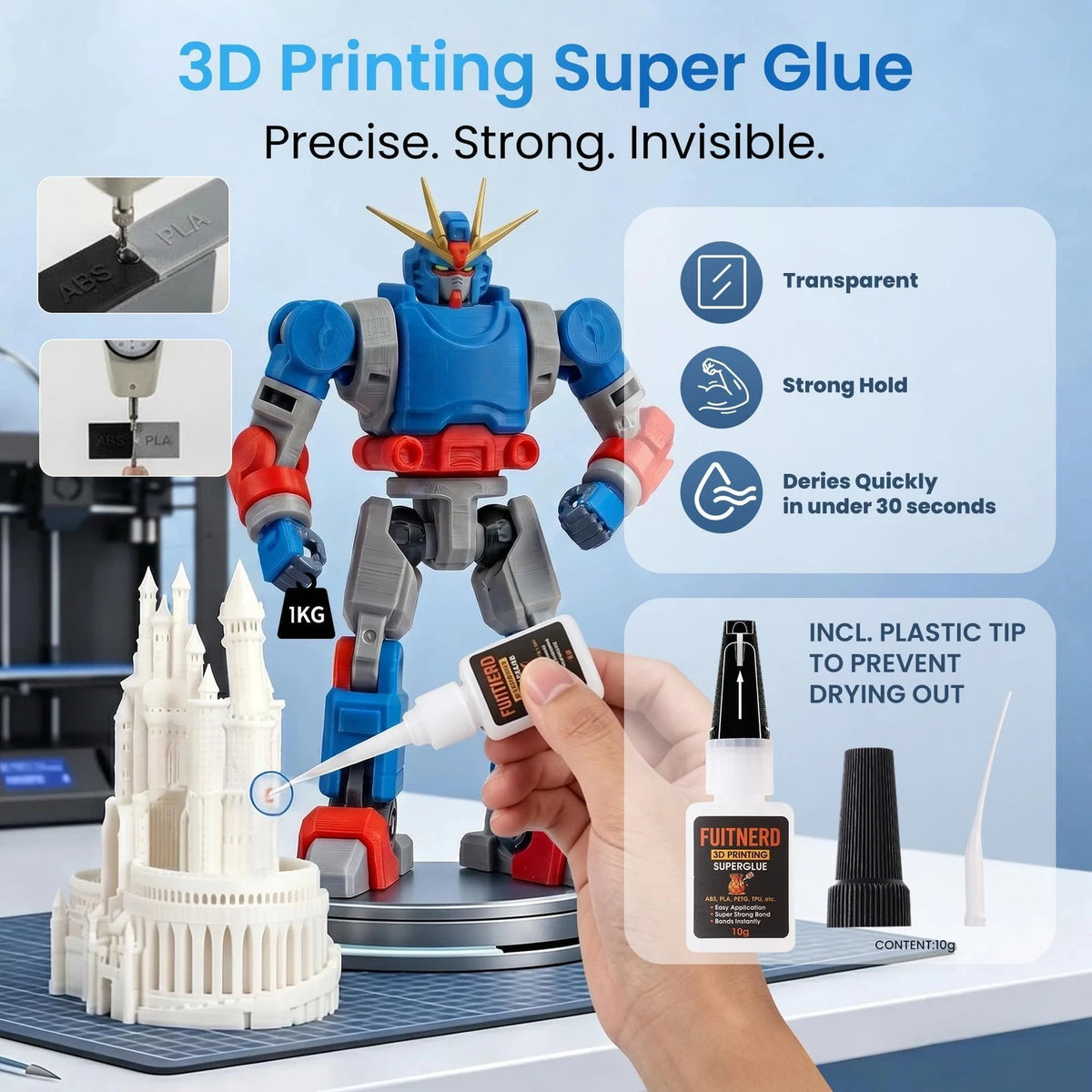 142Pcs 3D Printer Tools Kit with 4-Layer Slotted Case, Printer...