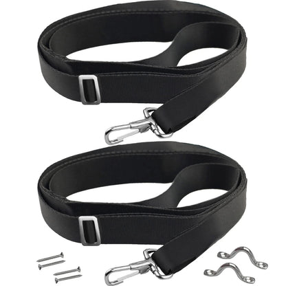 RUSON 2 Pack Bimini Boat Top Straps with 28"~60", 2 Pcs + 2 Eye straps