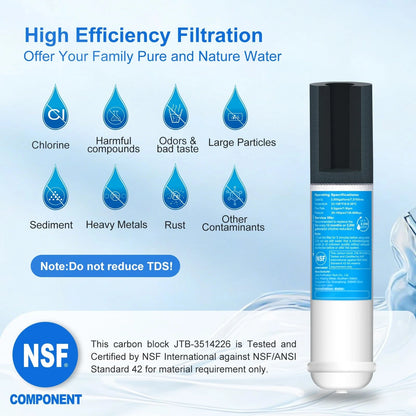 Inline Water Filter for Filter(1 pack ) and 10FT water line