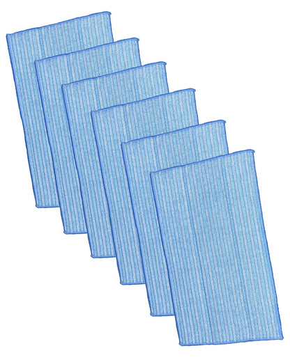 6 Pcs Ultra-Microfiber Steam Cleaning Pads for All HAAN FS, SI and MS Blue