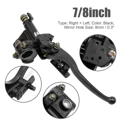 Vkinman 7/8" 22mm Right & Left Hand Brake Master Cylinder Replacement for...