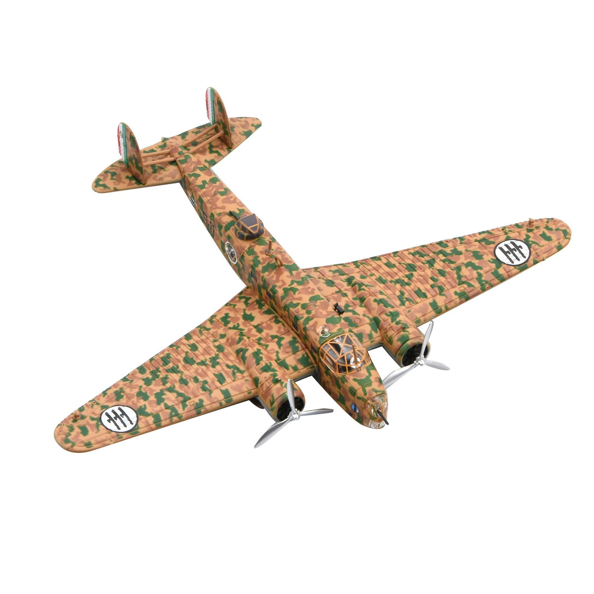 WWII Italian Air Force For Fiat BR.20 1:144 Alloy Model With Rotating Propeller