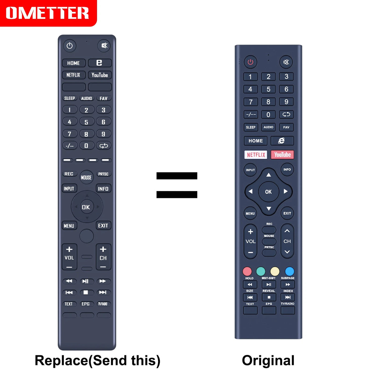 Replacement Remote Control For STAR TRACK TV
