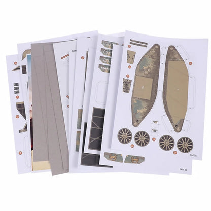 1:35 WWI British Mark.I Male Tank Souvenir Model DIY Unassembled Paper Kit