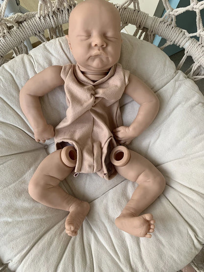 Angelbaby Unpainted Reborn Baby Doll Kits with Cloth Body 17 17 Inches, Lay