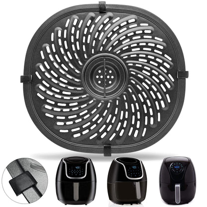 Air Fryer Grill Pan For Power XL Gowise 7QT,Nonstick Coating 7QT, Black