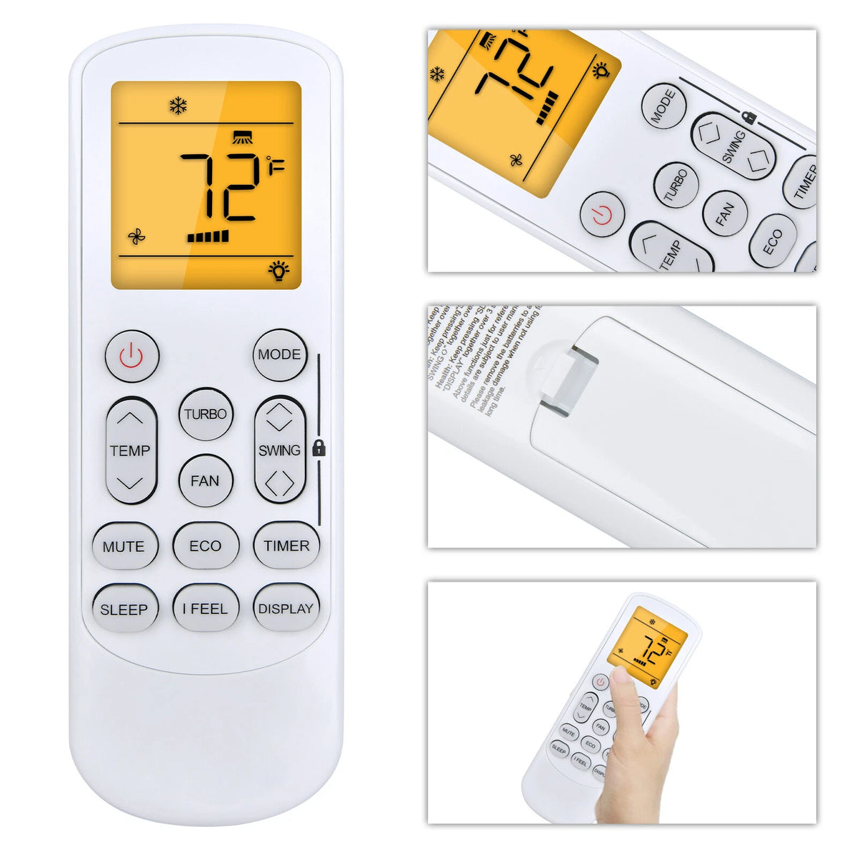 Remote Control For Pioneer Diamante Series Air Conditioner With backlight