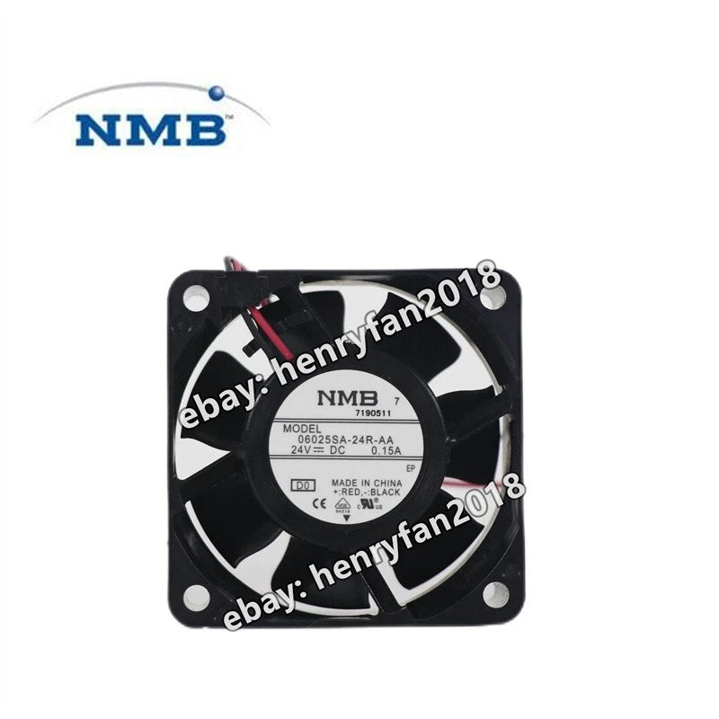 NMB Fan 06025SA-24R-AA DC 24V 0.15A 60*60*25MM Ball bearing Cooling Fan