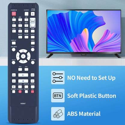 NB887 NB887UD For Magnavox DVD/VCR Combo Replace Remote ZV427MG9A ZV427MG9