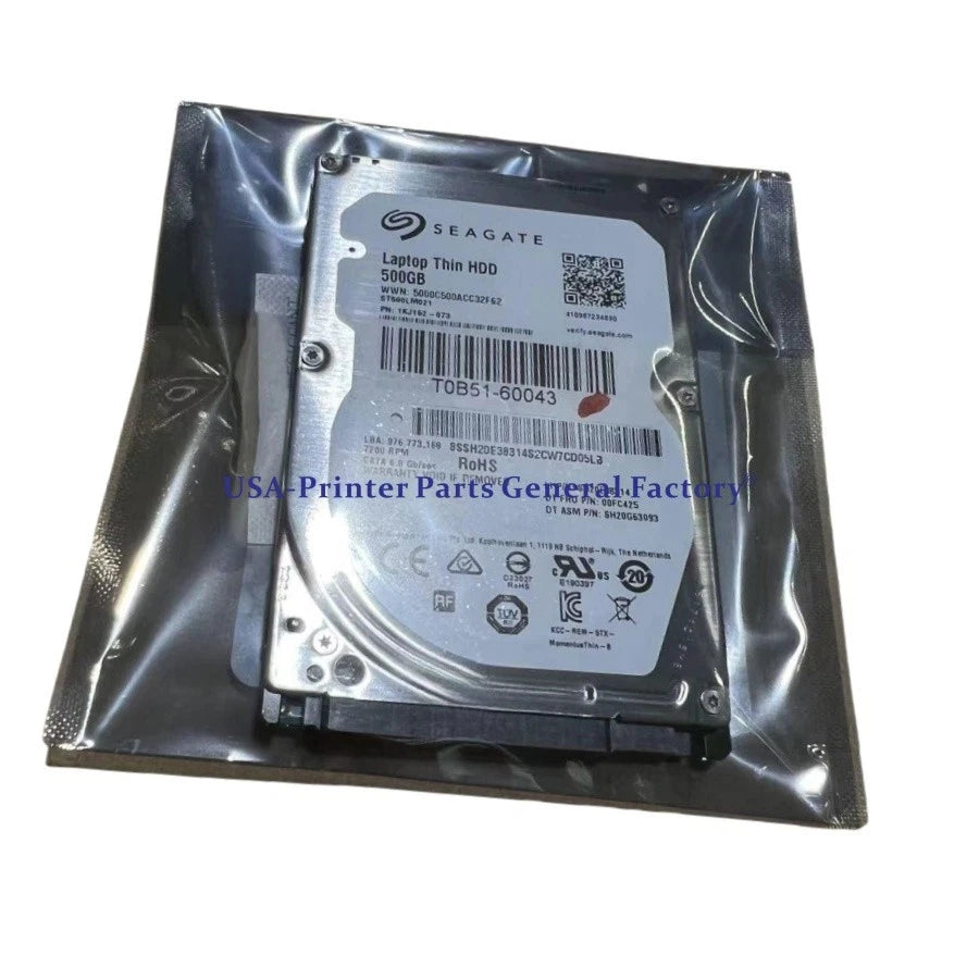 Hard Disk Drive T0B51-60043 Fit For HP Designjet Z5600 Z2600 WFW T0B51-67027 HDD