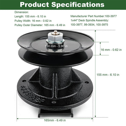 44" Deck Spindle Assembly for Toro Z Master Z147 Z148 Z150 100-3977 99-3934