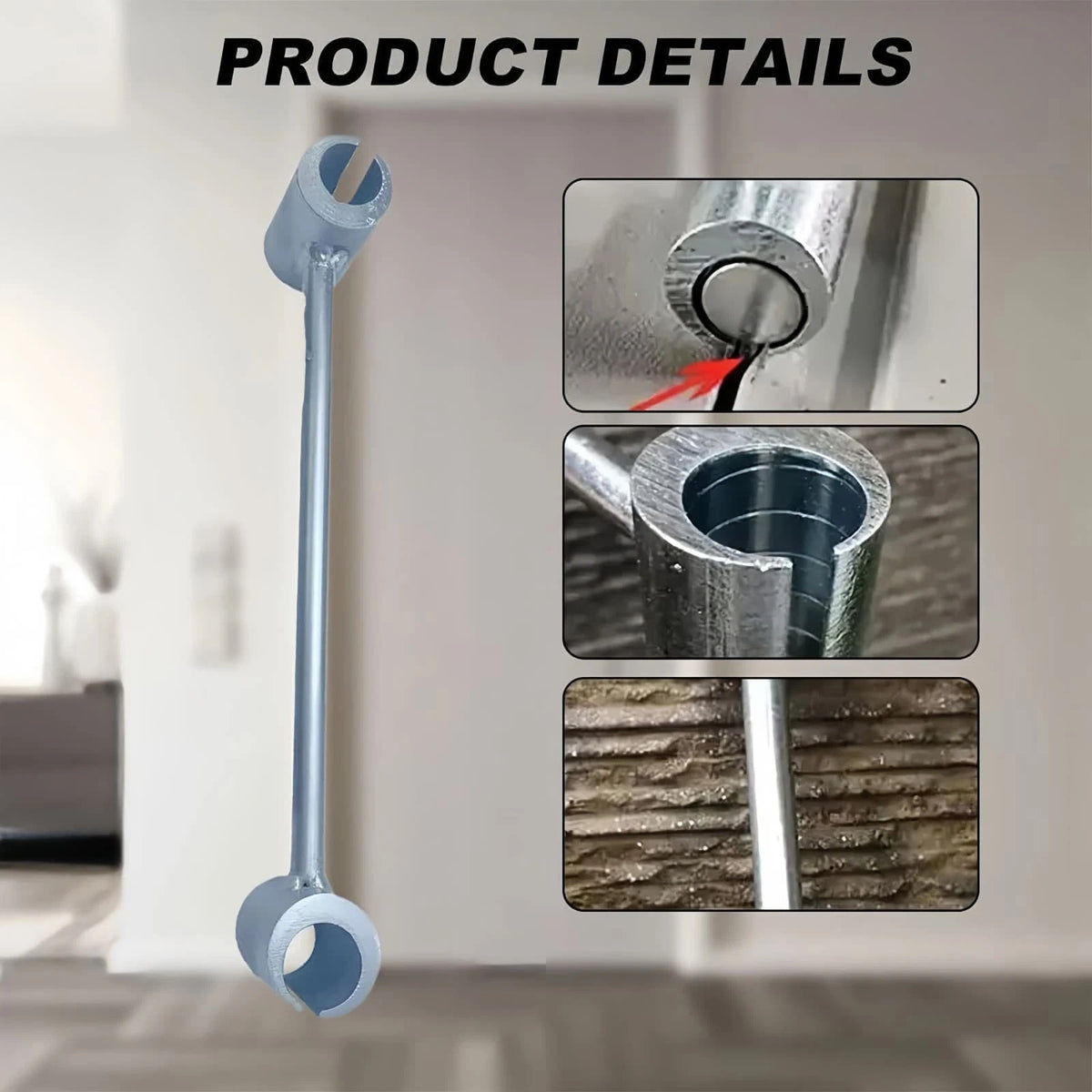 Hinge Wrench for Door Gap Adjustment Metal Silver Double-End 8-19mm Clean Room