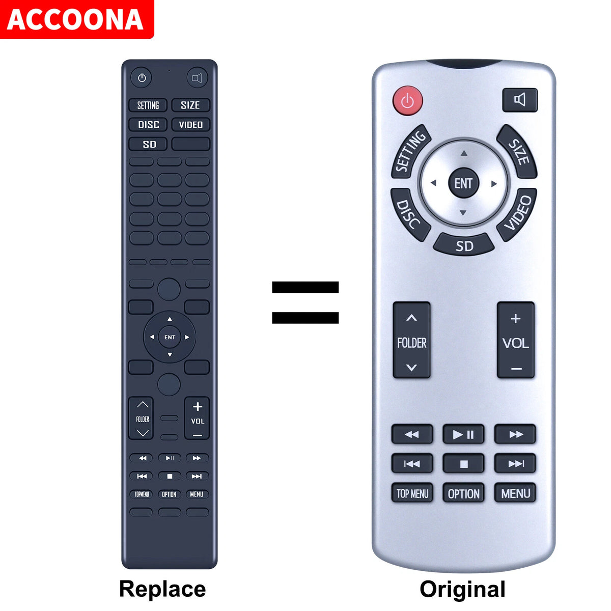 for 2014-2019 TOYOTA SEQUOIA REAR DVD Entertainment Remote 86170-34030