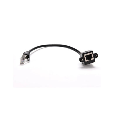 RJ45 M to F Screw Panel Mount Ethernet Cable LAN Network Extension Cable cc