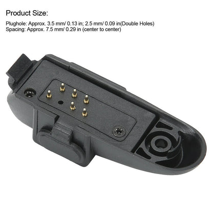 Walkie Talkie Headset 3.5mm 2.5mm Adapter For Baofeng BF‑A58 BF‑UV9R UV‑9R Plus