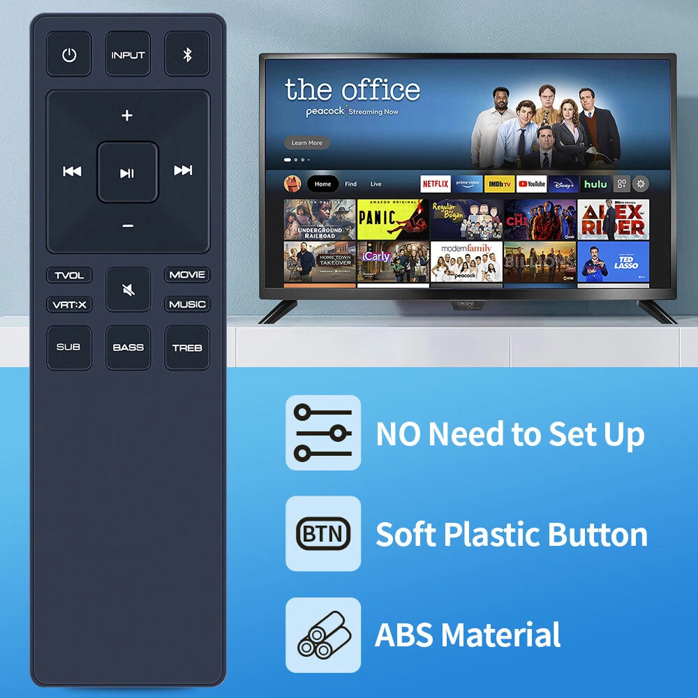 XRS321N-G Remote Control For Vizio Soundbar SB4451-C0 SB3651-E6 SB3621N-E8