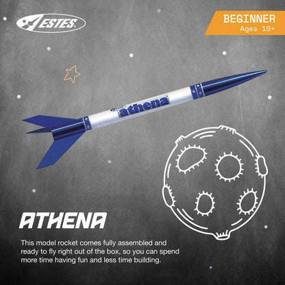 Estes 2452 Athena Rocket-Building Kit, Prebuilt Beginner Medium, Brown
