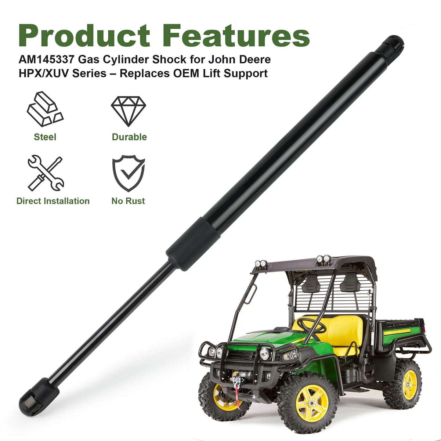 Gas Operated Lift Cylinder AM145337 for Gator XUV625i 825i 835R 855M 865E