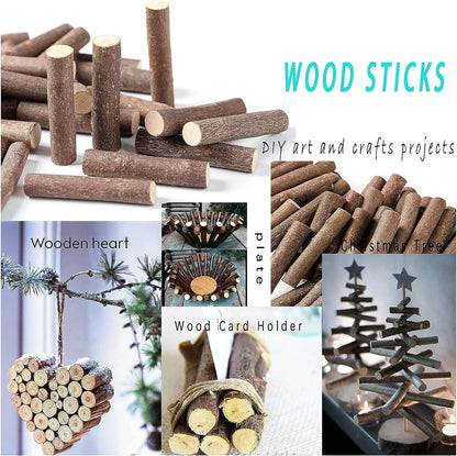 Craft Sticks, Wood Sticks Crafting Twigs Crafts Log Toy DIY Vase 50Pcs