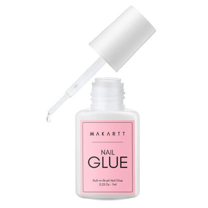 Makartt Nail Glue with 0.23 Fl Oz & 1.06 (Pack of 1 each), Clear
