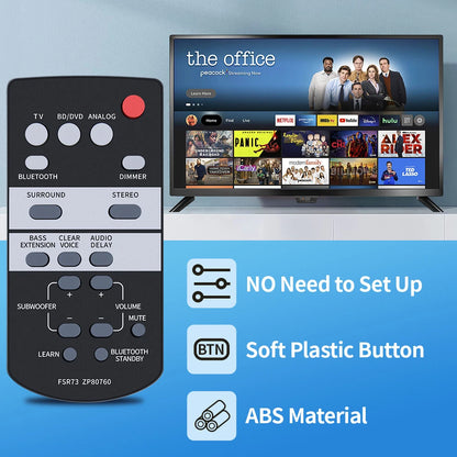 FSR73 ZP80760 For Yamaha SoundBar Speaker System Remote Control ATS-1050