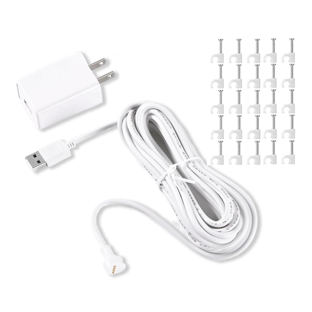 Outdoor Power Cable for Google Nest Cam Battery Magnetic Weatherproof 5.2M