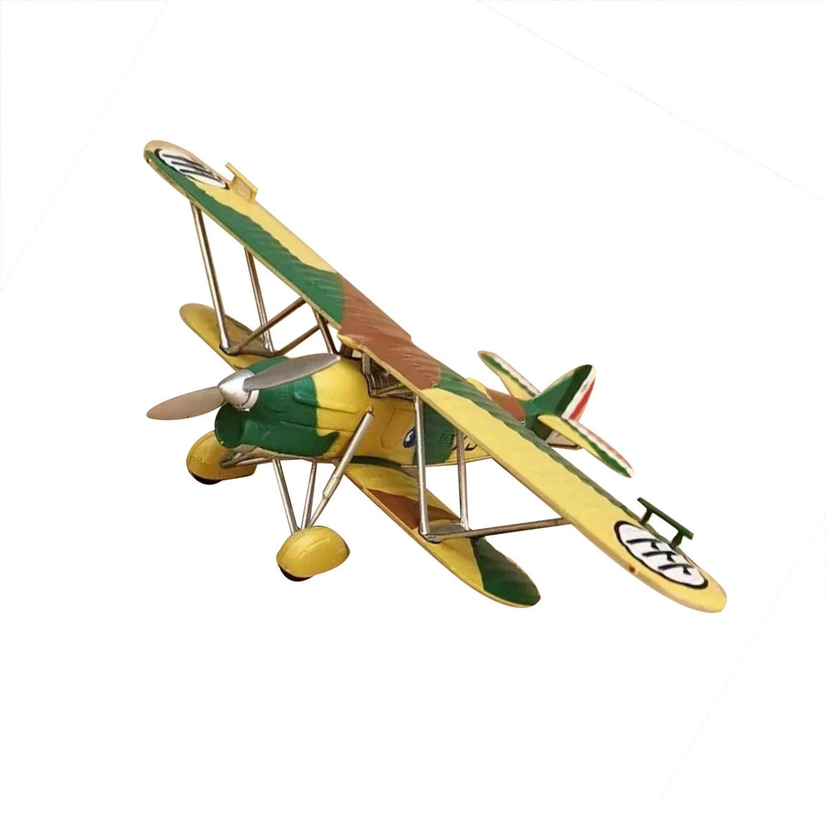 Italian FIAT CR.32 Freccia Biplane Fighter 1/72 Scale Alloy Model Toy with Stand