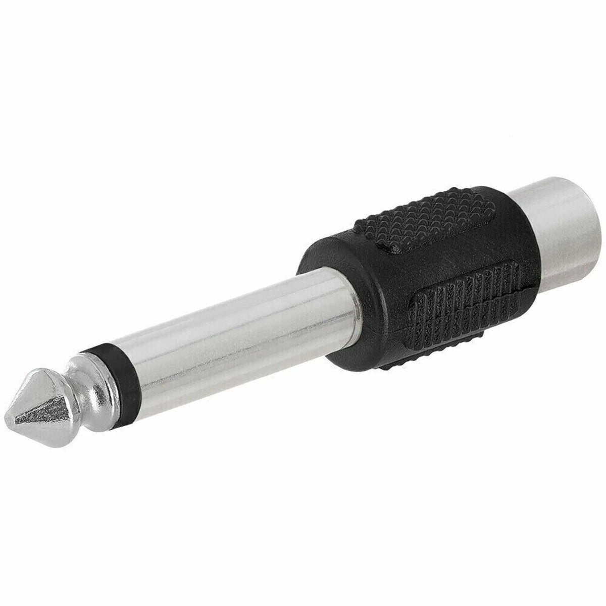 10PCS RCA Female Jack To 6.3mm Male Mono Plug Audio Adapter Connector