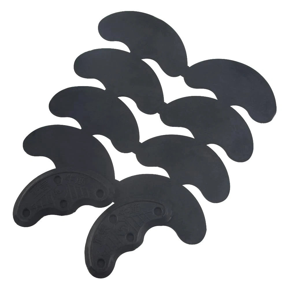 TOVOT 30pcs Heel Plates Black Taps Rubber Tips Sole 30 Piece Set,