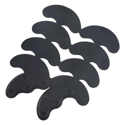 TOVOT 30pcs Heel Plates Black Taps Rubber Tips Sole 30 Piece Set,