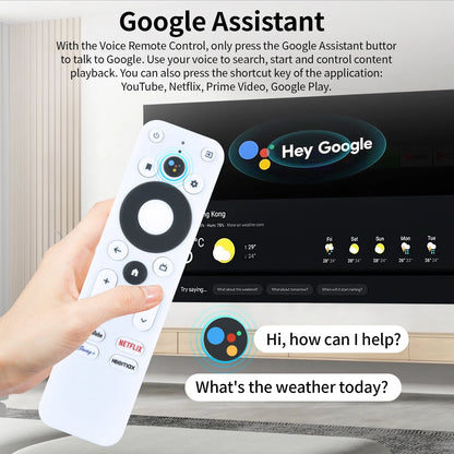 100026240 Voice Remote Control For ONN Android 4K UHD Stick TV Box 100024646