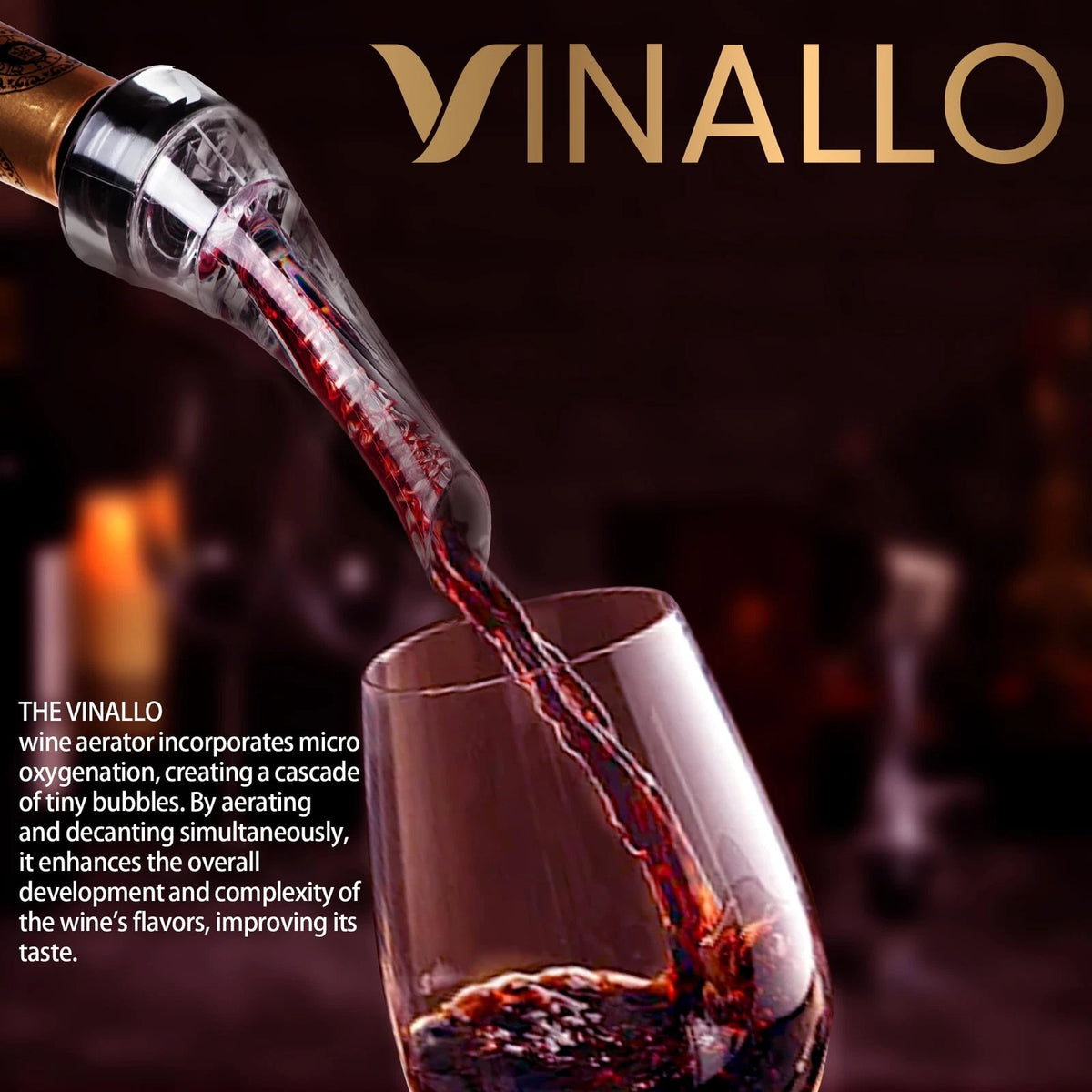 Wine Aerator Pourer Spout Diffuser - Decanter with small, Transparent