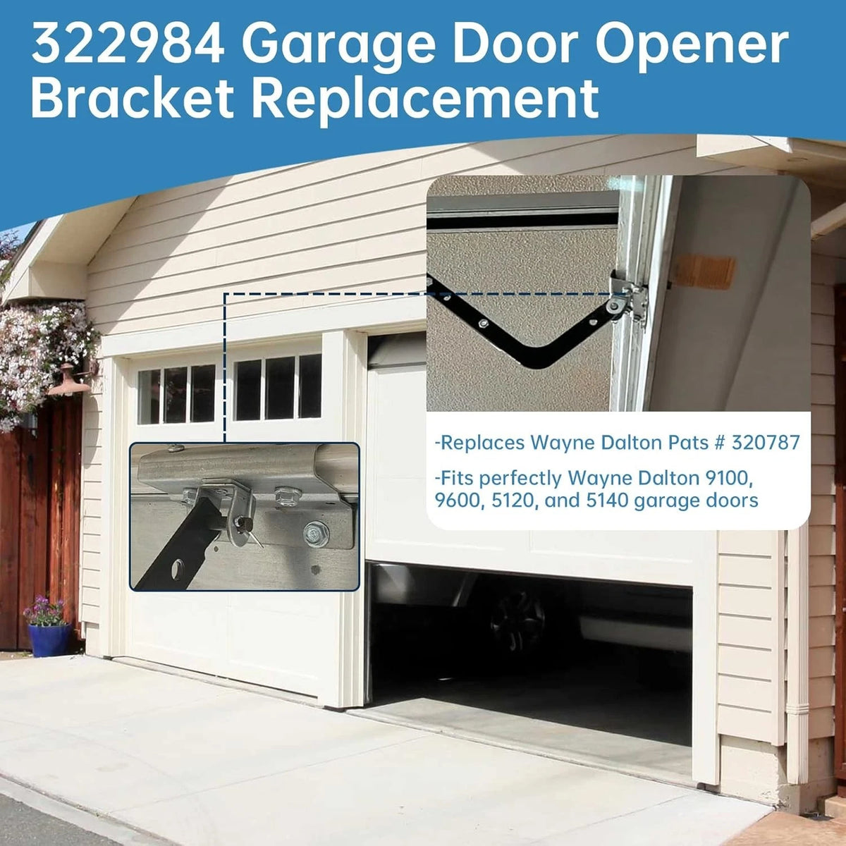 Garage Door Parts for Wayne Dalton - Opener Bracket 9100 9600 As Pictured