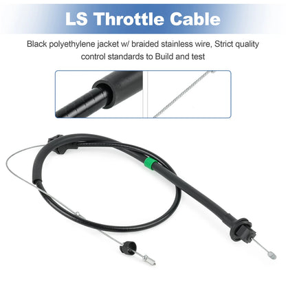 LS Throttle Cable 551859 Fits 3-Bolt Or 4-Bolt Throttle Bodies 38.8"