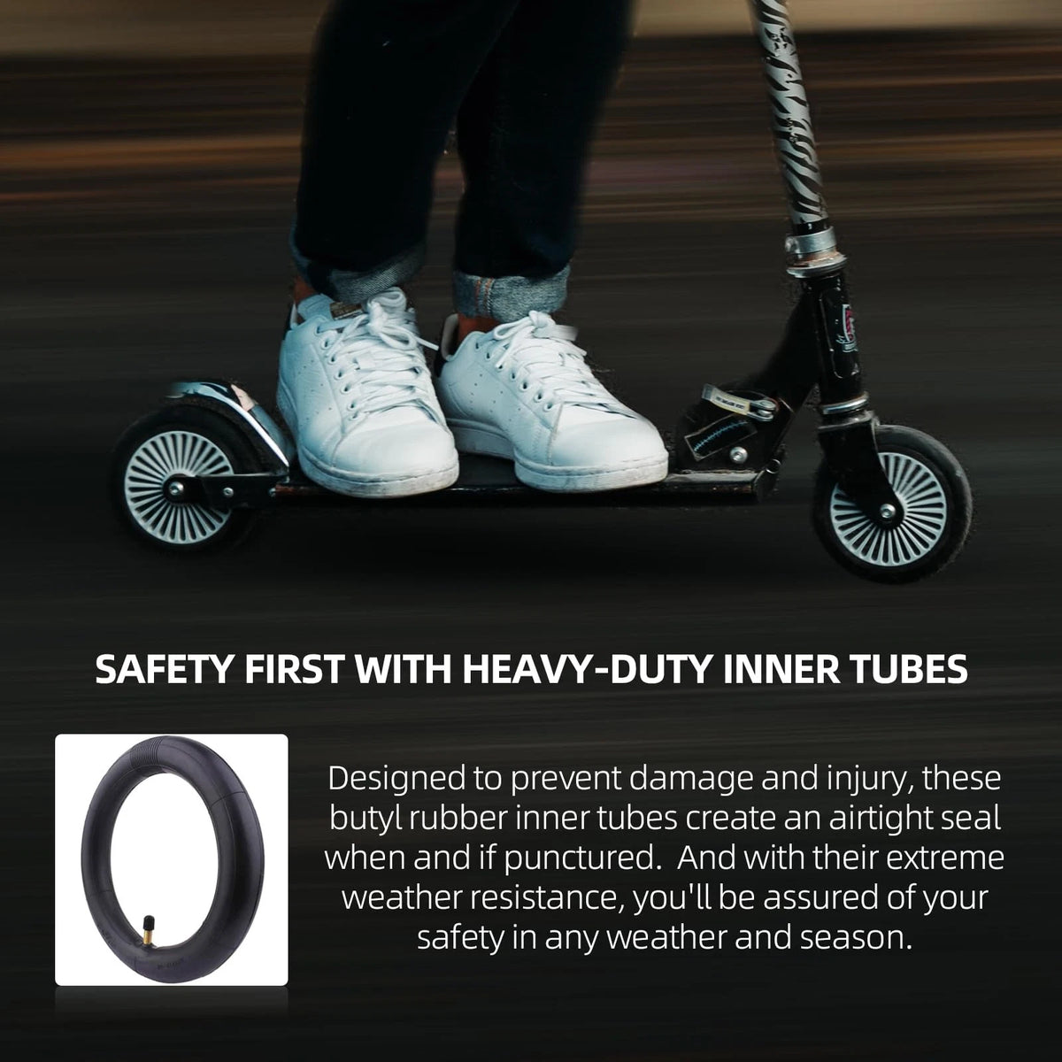 (2-Pack) AR-PRO 8.5 Inches x 2 Scooter Inner Tube 8.5" x 2" (TR4A)