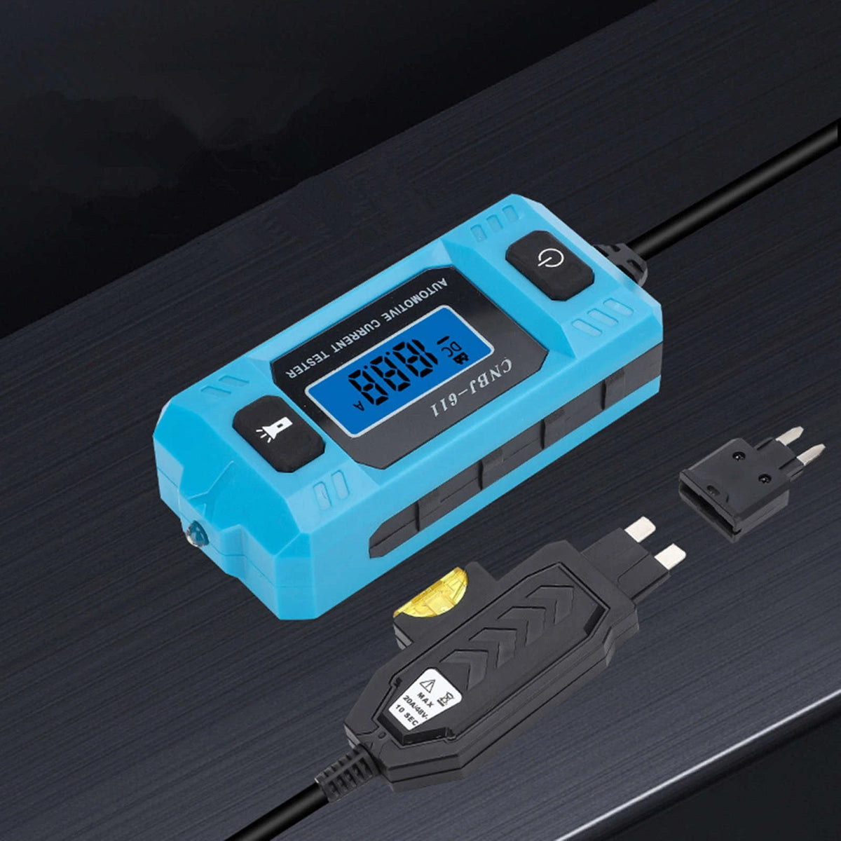 Portable Automotive Current Detector 0.01A-19.99A Meter with LED Display Screen