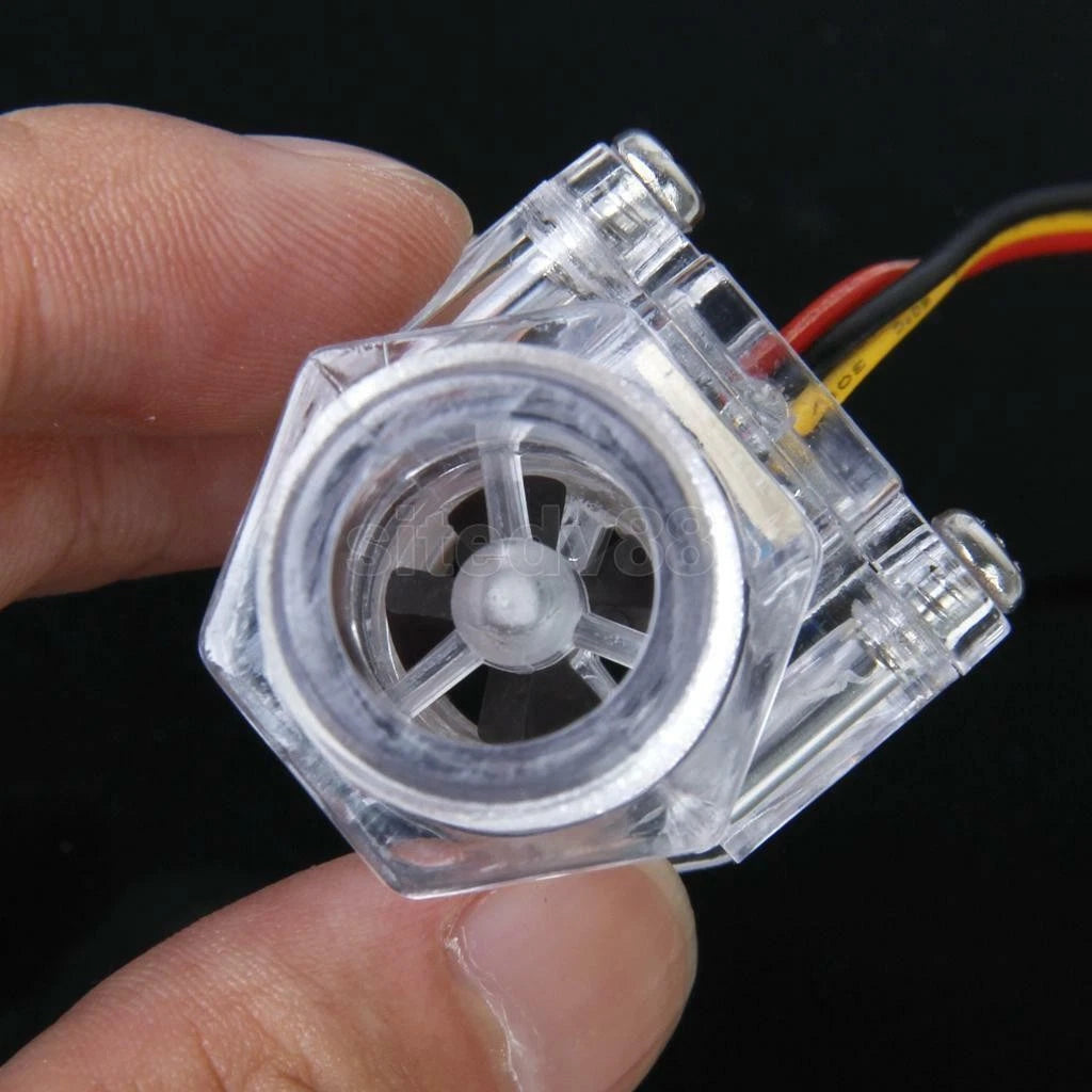 G1/2" Copper Water Flow Hall Sensor Switch Flow Meter Flowmeter Counter C