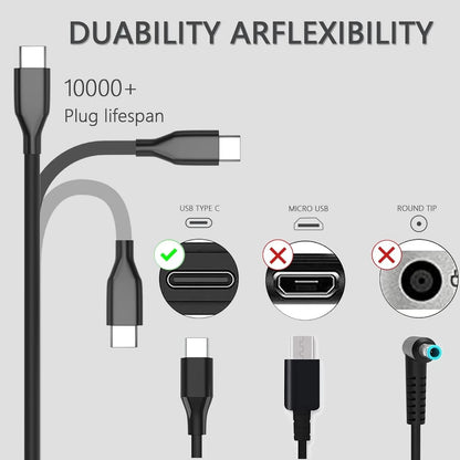 Universal Chromebook Charger-45W USB-C Power Adapter Compatible 45W USB C