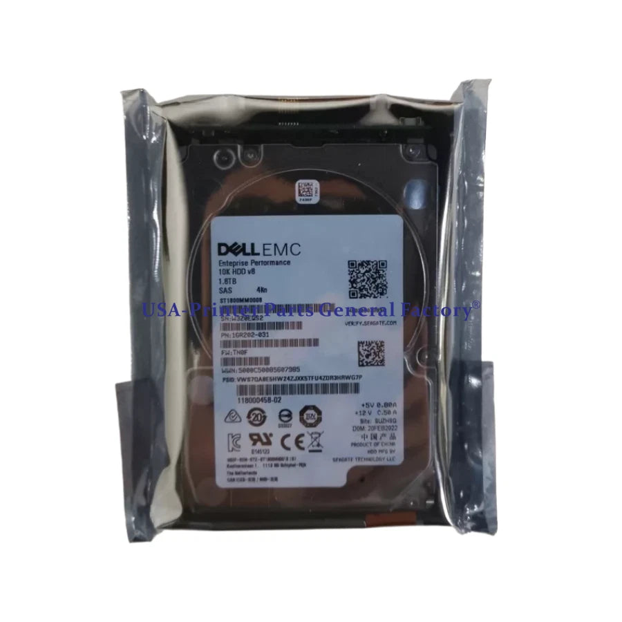 D3-2S10-1800 Compatible For EMC UNITY 005051636 1.8TB 10K 2.5" SAS HDD 005051633