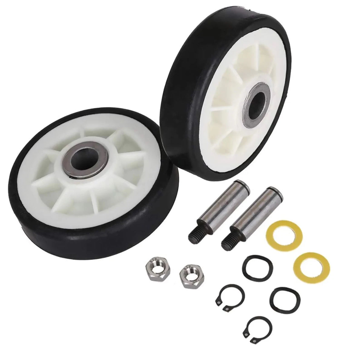 2Pcs For Maytag Dryer Roller Wheel Drum Support Kit 303373K Replacement