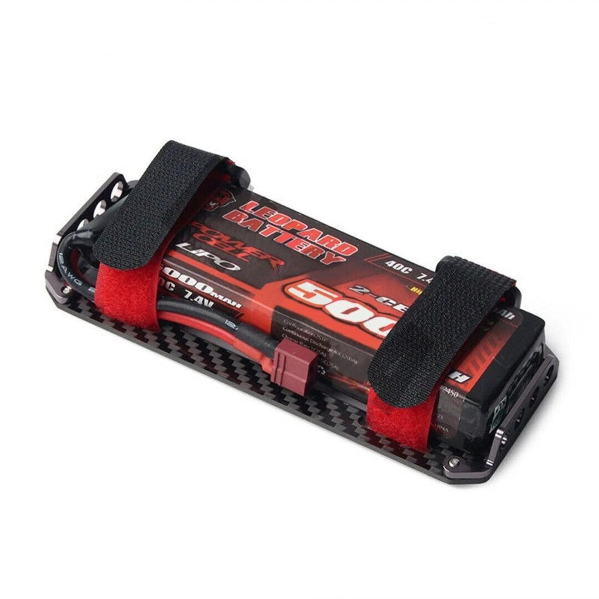 Carbon Fiber 2S 3S Battery Mount Plate Bass Stand For Axial SCX10 1/10 RC Car