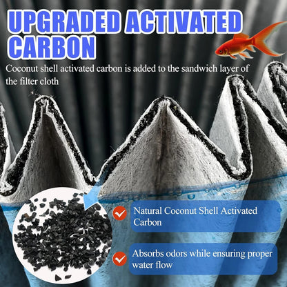 2PCS Upgraded Activated Carbon Micron Cartridge Replacement for Black