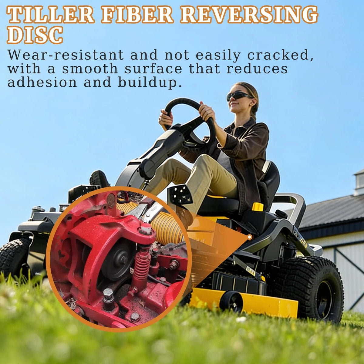 Tiller Fiber Reversing Disc Compatible with Troy-Bilt Horse Tillers Parts...