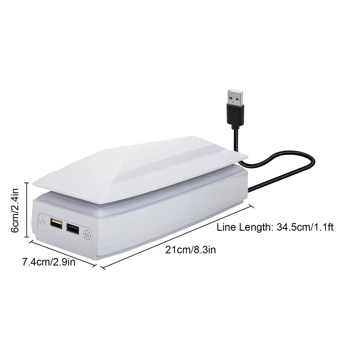 Cooling Fan for PS5 Slim Disc/Digital Low Noise Cooler W/ 8 Modes Light a