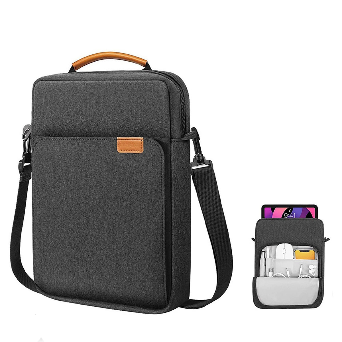 9-11" Tablet Sleeve Case Briefcase Shoulder Bag for Galaxy Tab A9+/A9 Plus,