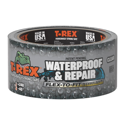 T-REX Waterproof and Pool Repair Tape - Patch 1 Roll, 1.88" Width, Clear