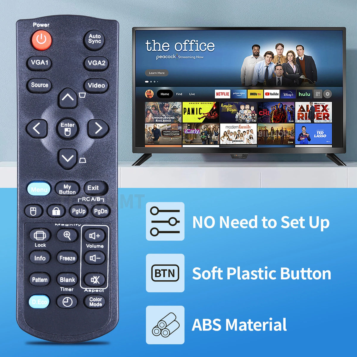 Remote Control For Viewsonic Projector PJD5132 PJD5234 PJD5232 PJD5533W PJD5134