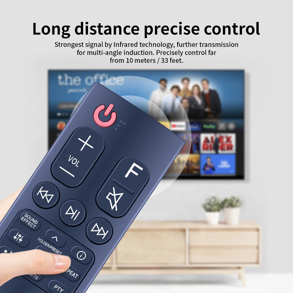 AKB75595342 Remote Control For LG Sound Bar SLM4R, SL4Y, SL5Y Sub AKB75595331